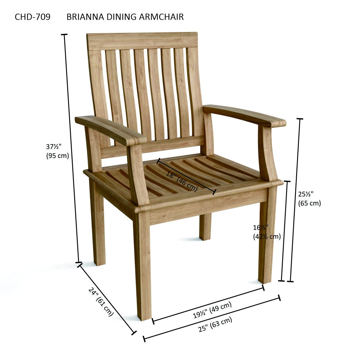 Anderson Teak Bahama Brianna 5-Piece Dining Set – view 10
