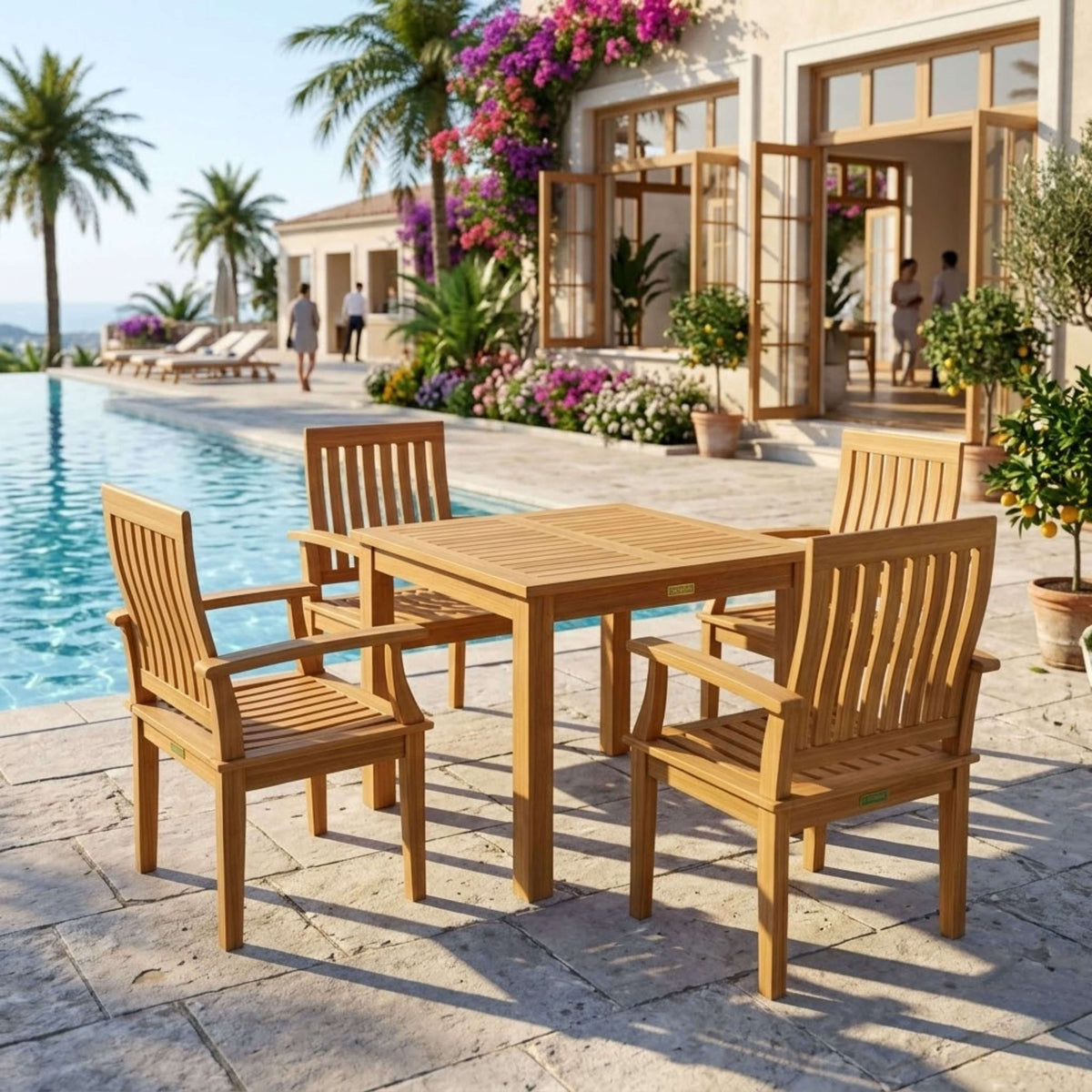 Anderson Teak Bahama Brianna 5-Piece Dining Set – view 2