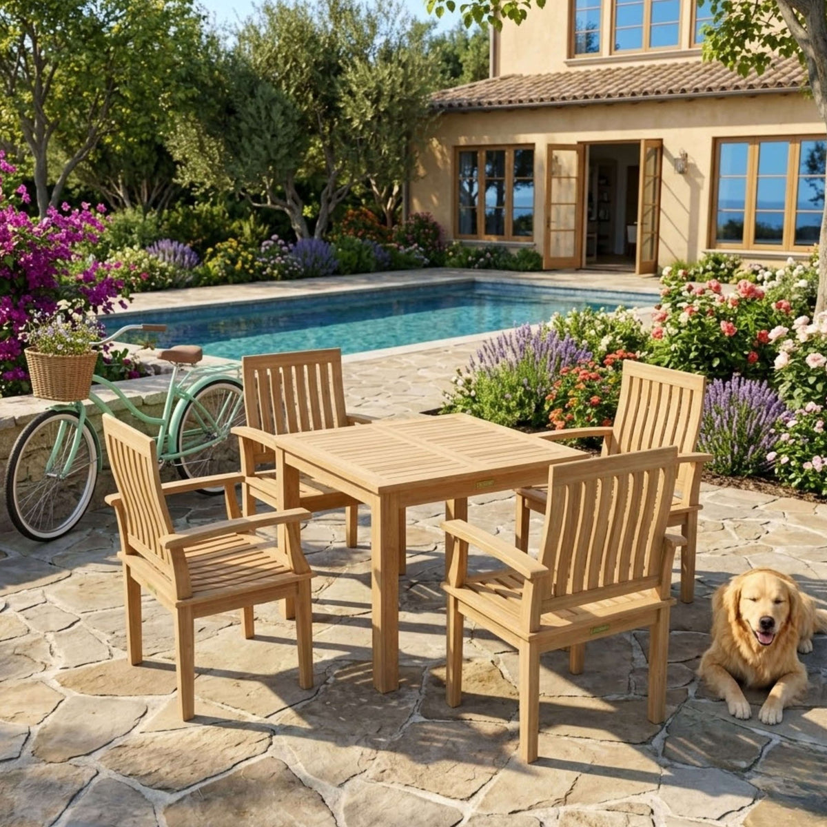 Anderson Teak Bahama Brianna 5-Piece Dining Set – view 3