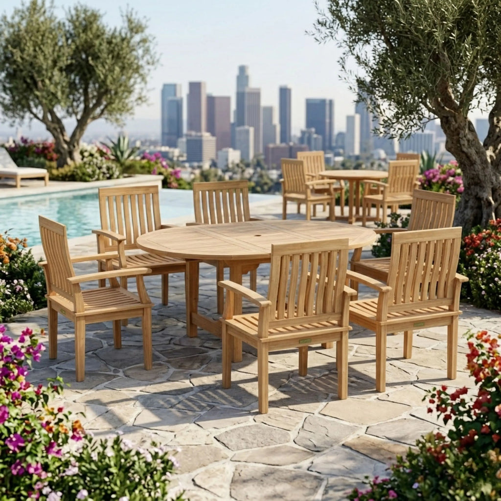 Anderson Teak Bahama Brianna 7-Piece Extension Dining Set – view 2