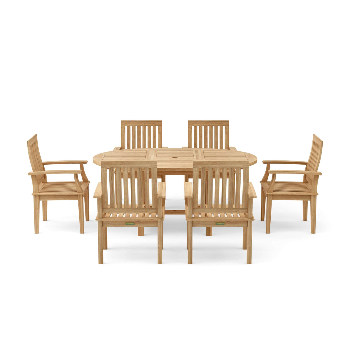 Anderson Teak Bahama Brianna 7-Piece Extension Dining Set – view 9