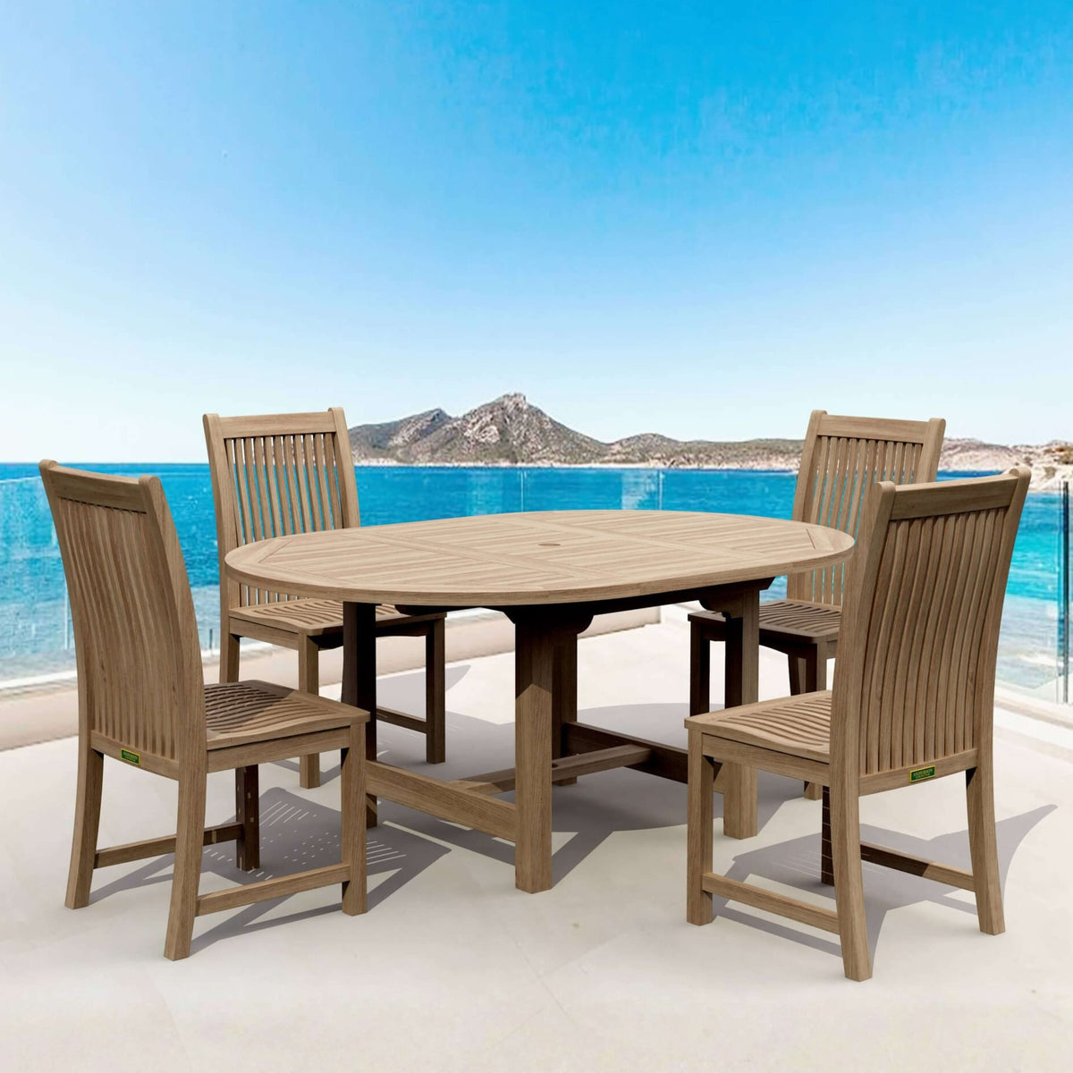 Anderson Teak Bahama Chicago 5-Piece Dining Set – view 4
