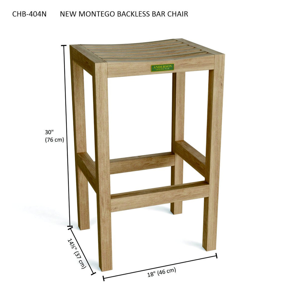 Anderson Teak Windsor Montego 9-Piece Square Bar Set – view 12