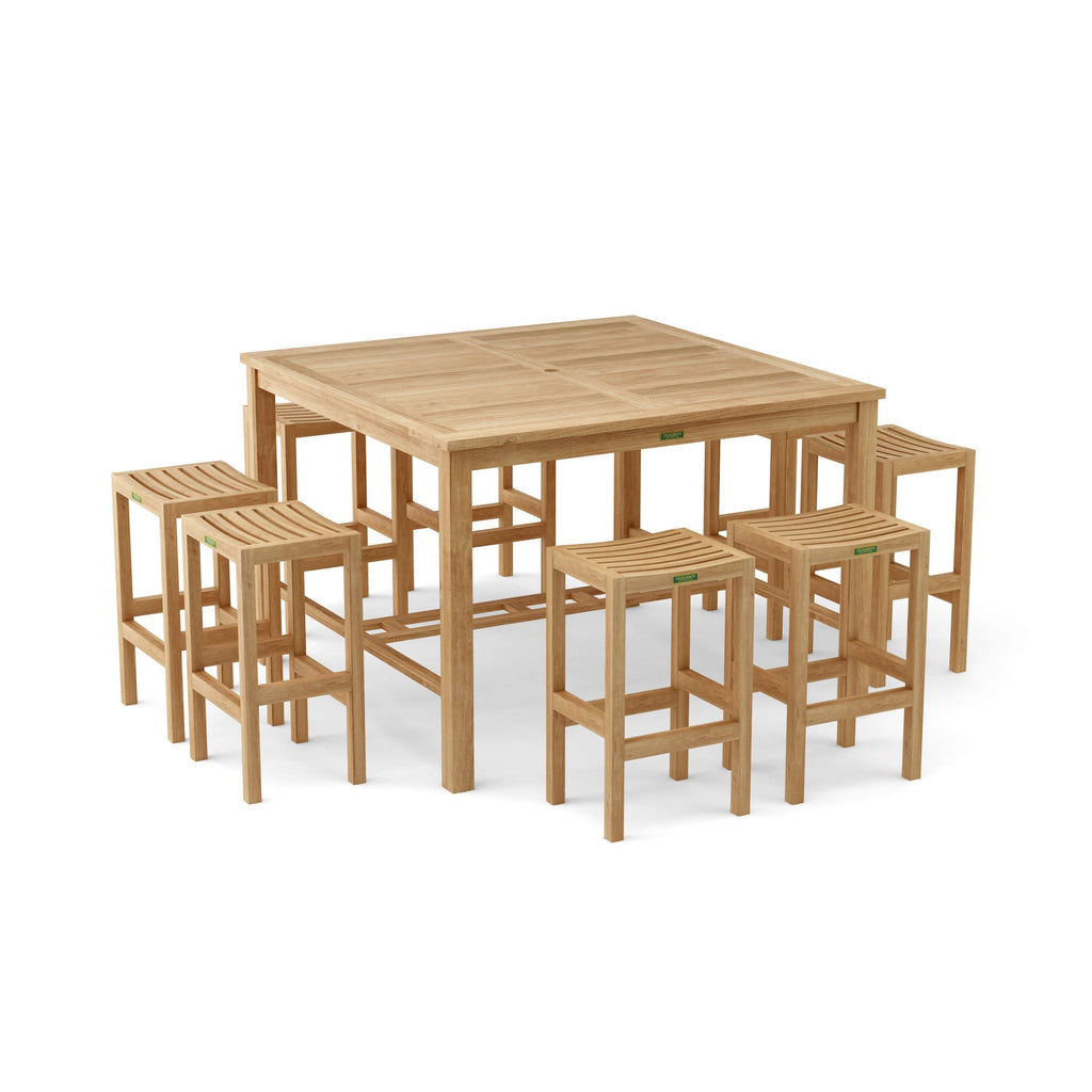 Anderson Teak Windsor Montego 9-Piece Square Bar Set – view 6