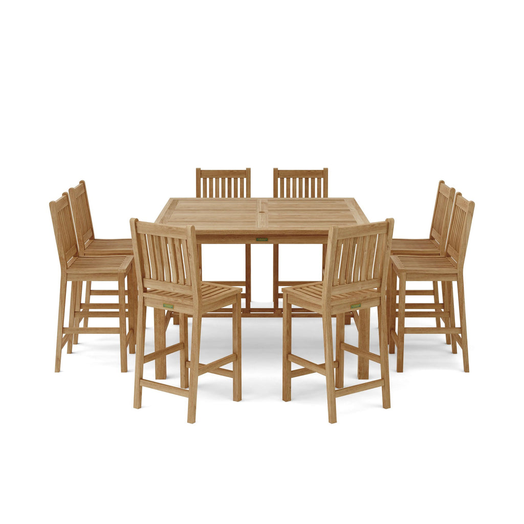 Anderson Teak Windsor Avalon 9-Piece Square Bar Set – view 5