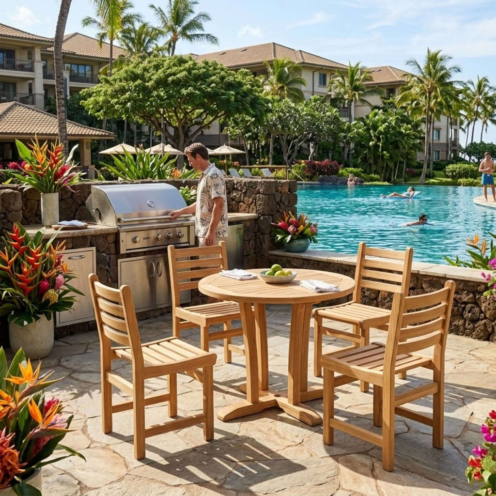 Anderson Teak Descanso Windham 5-Piece Dining Set – view 3