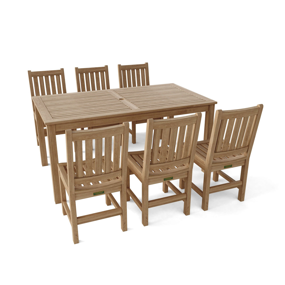 Anderson Teak Sonoma 7-Piece Rectangular Dining Set – view 2