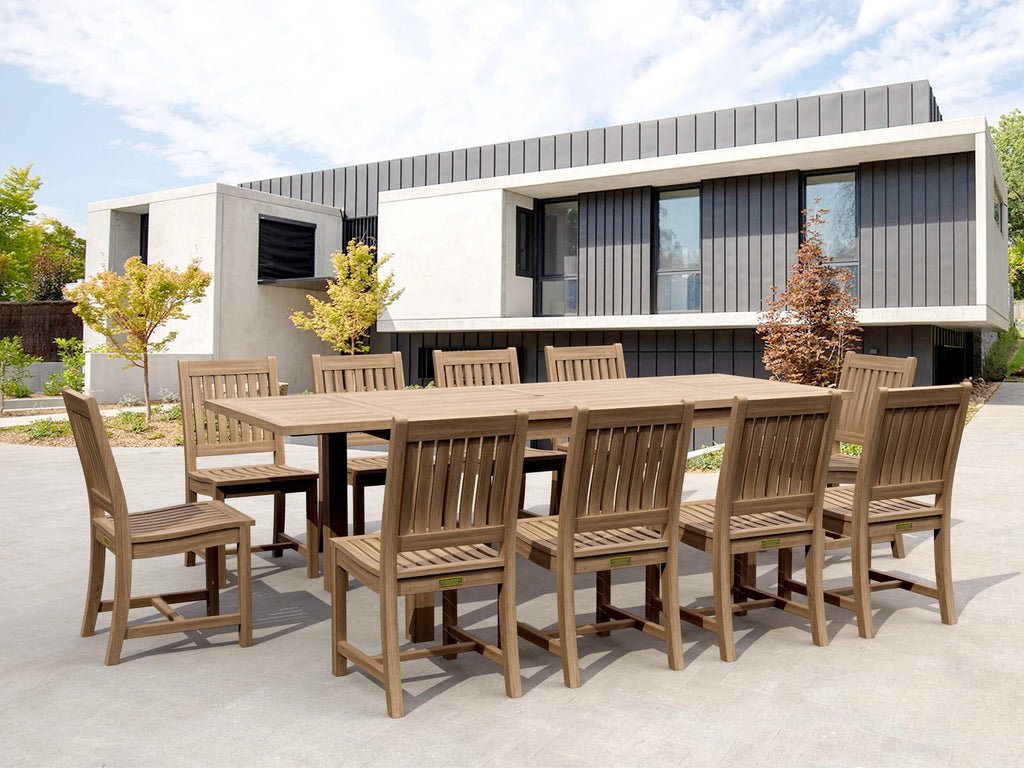 Anderson Teak Bahama Rialto 11-Piece Rectangular Dining Set – view 2
