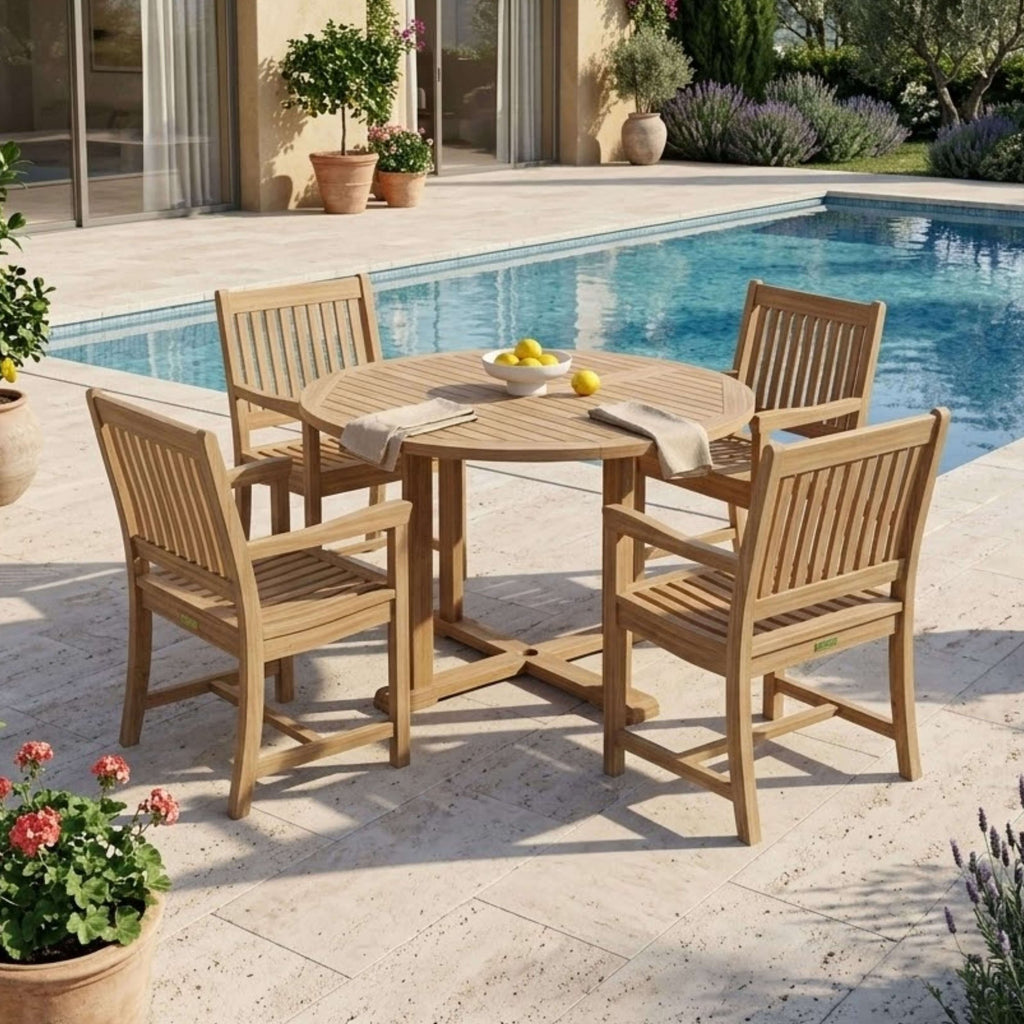 Anderson Teak Tosca Rialto Armchair 5-Piece Dining Set – view 2
