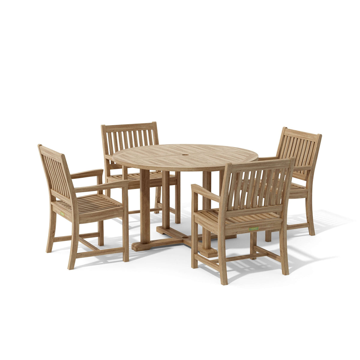 Anderson Teak Tosca Rialto Armchair 5-Piece Dining Set – view 5