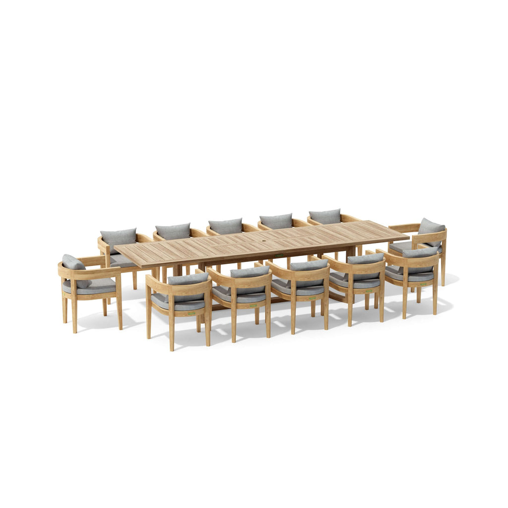 Anderson Teak Coronado 13-Piece Extension Dining Table Set – view 3