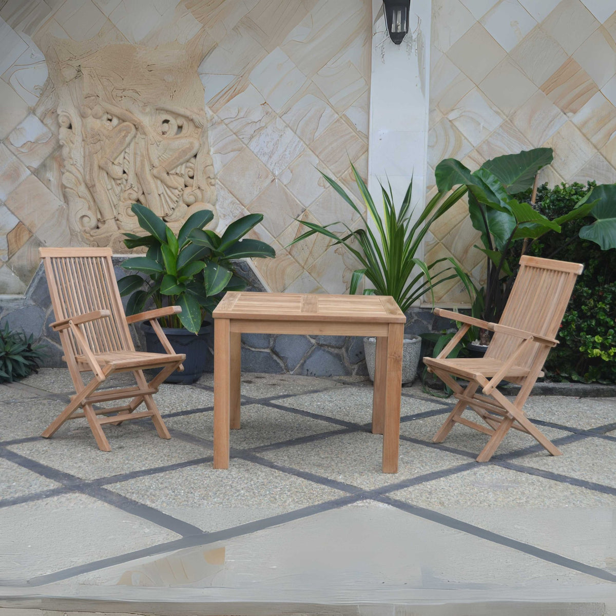 Anderson Teak Bahama Classic 3-Piece Bistro Table – view 2