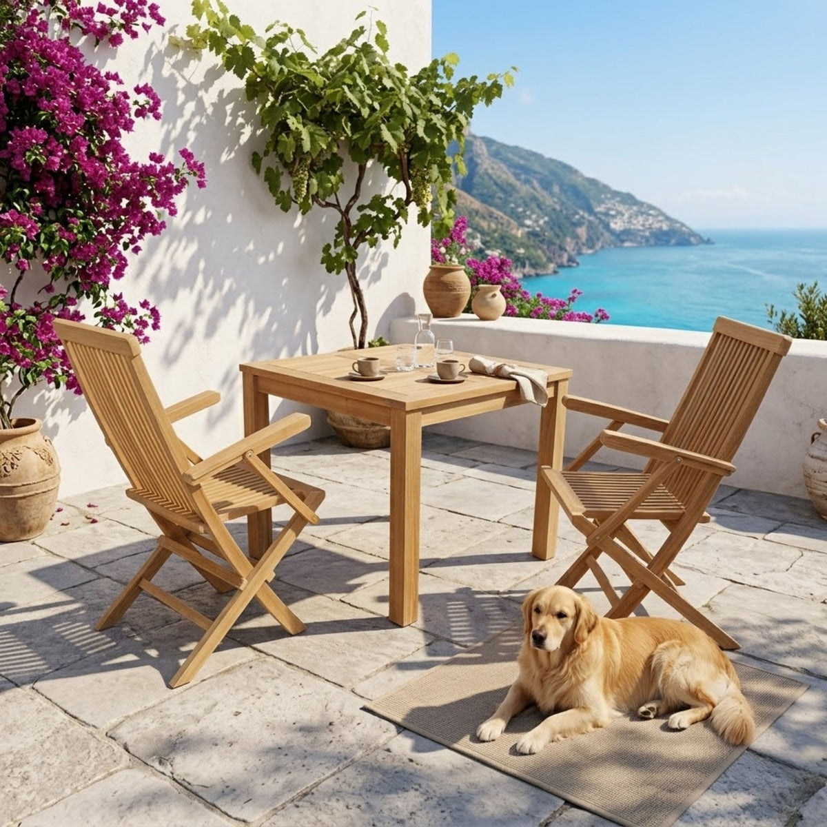 Anderson Teak Bahama Classic 3-Piece Bistro Table – view 3