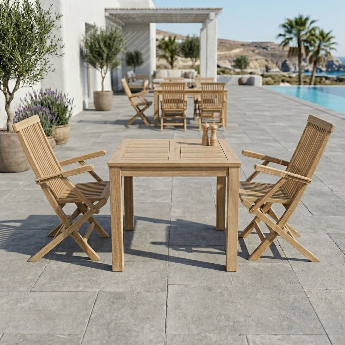 Anderson Teak Bahama Classic 3-Piece Bistro Table – view 5