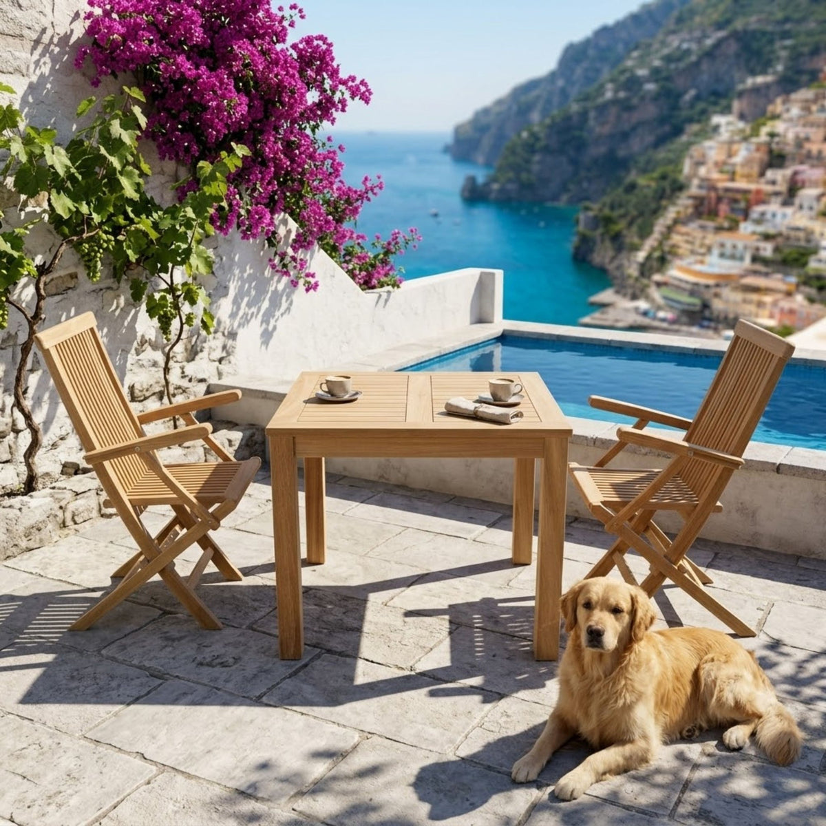 Anderson Teak Bahama Classic 3-Piece Bistro Table – view 7