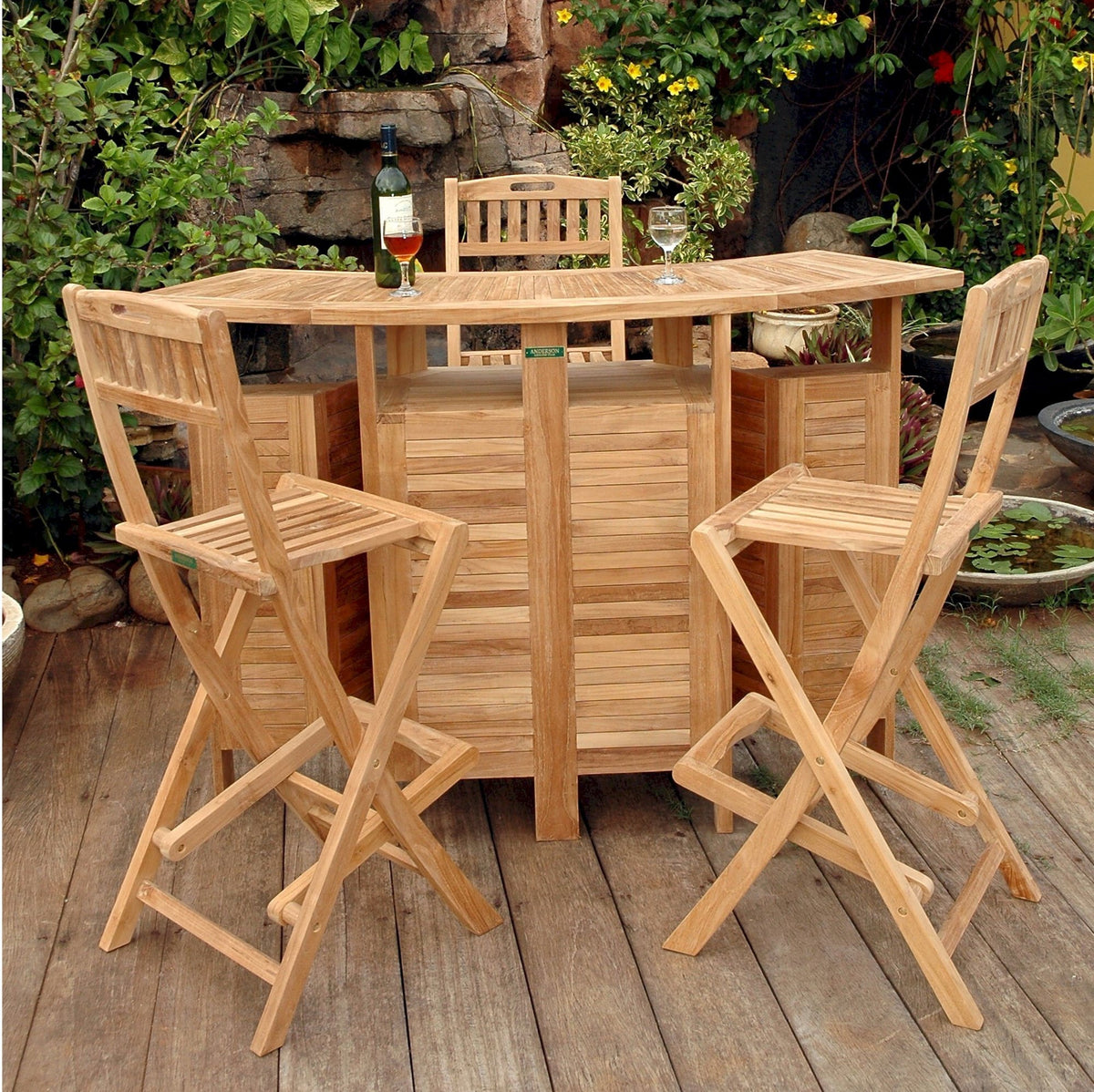 Anderson Teak Altavista 4-Piece Bar Set – view 2