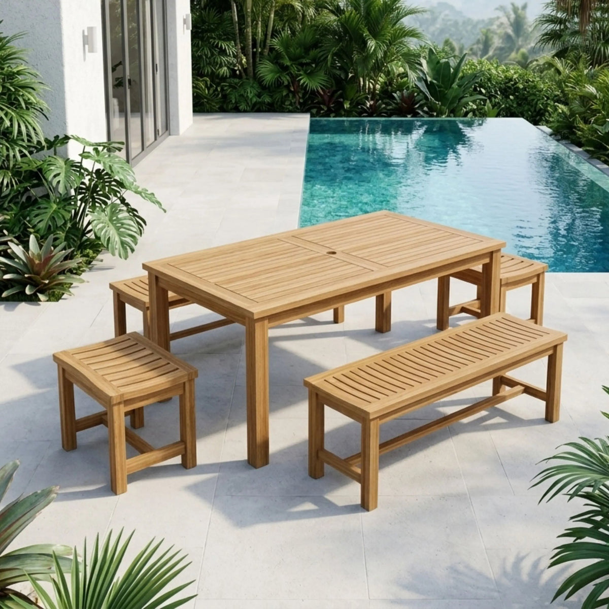 Anderson Teak Montage Madison 5-Piece Dining Set – view 2