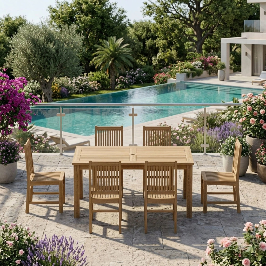 Anderson Teak Montage Saratoga 7-Piece Dining Set – view 2