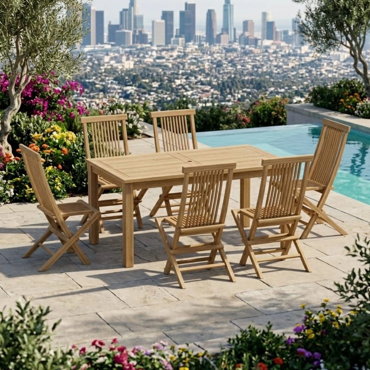 Anderson Teak Montage Bristol 7-Piece Dining Set – view 2