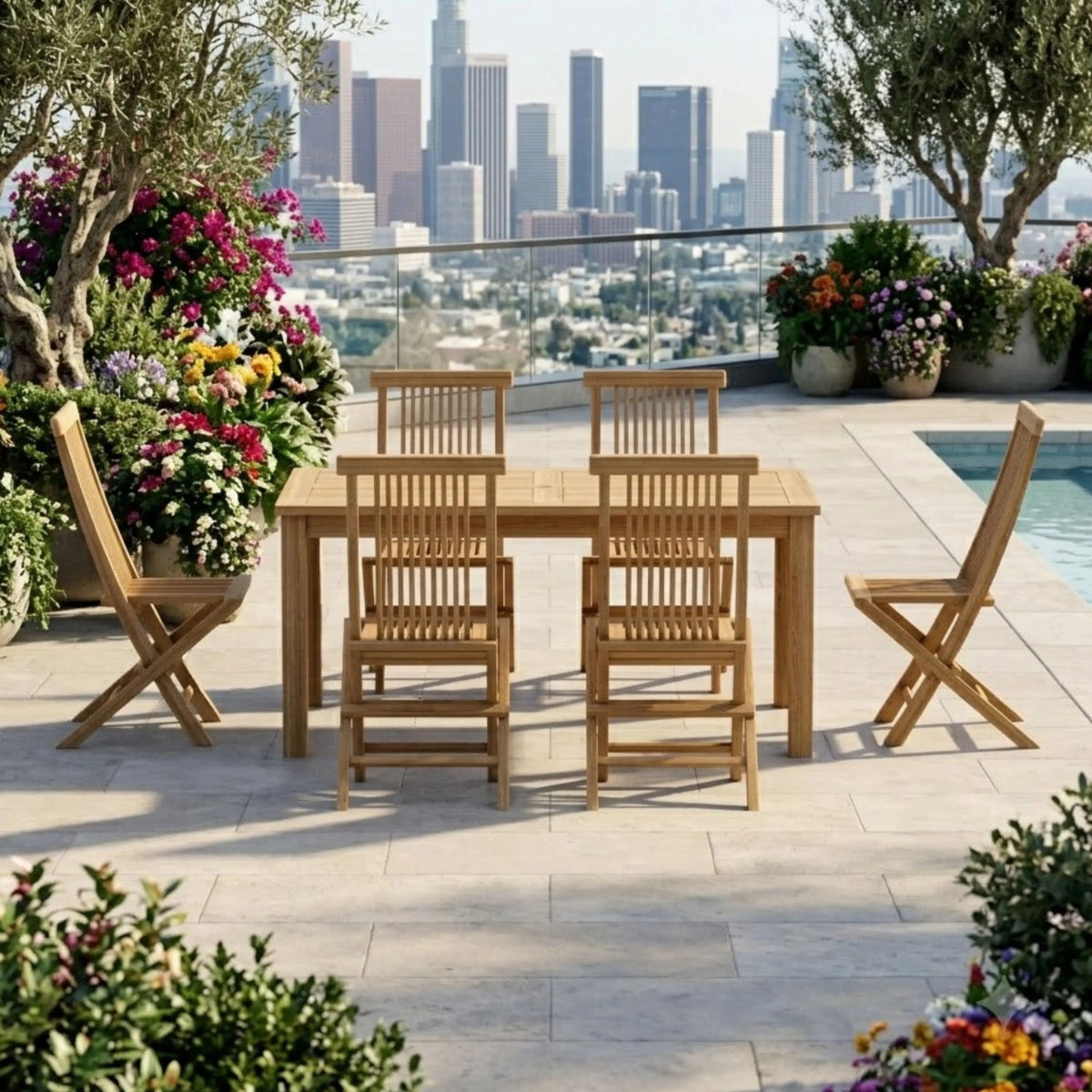 Anderson Teak Montage Bristol 7-Piece Dining Set – view 3