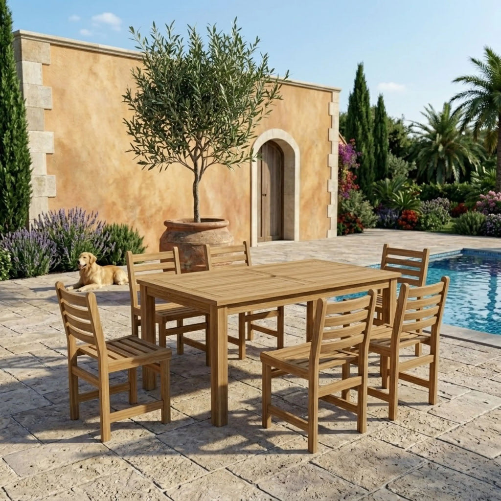 Anderson Teak Montage Windham 7-Piece Dining Set – view 2
