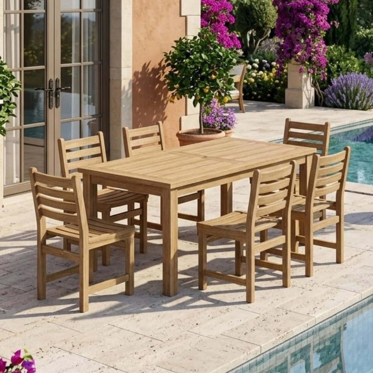 Anderson Teak Montage Windham 7-Piece Dining Set – view 3