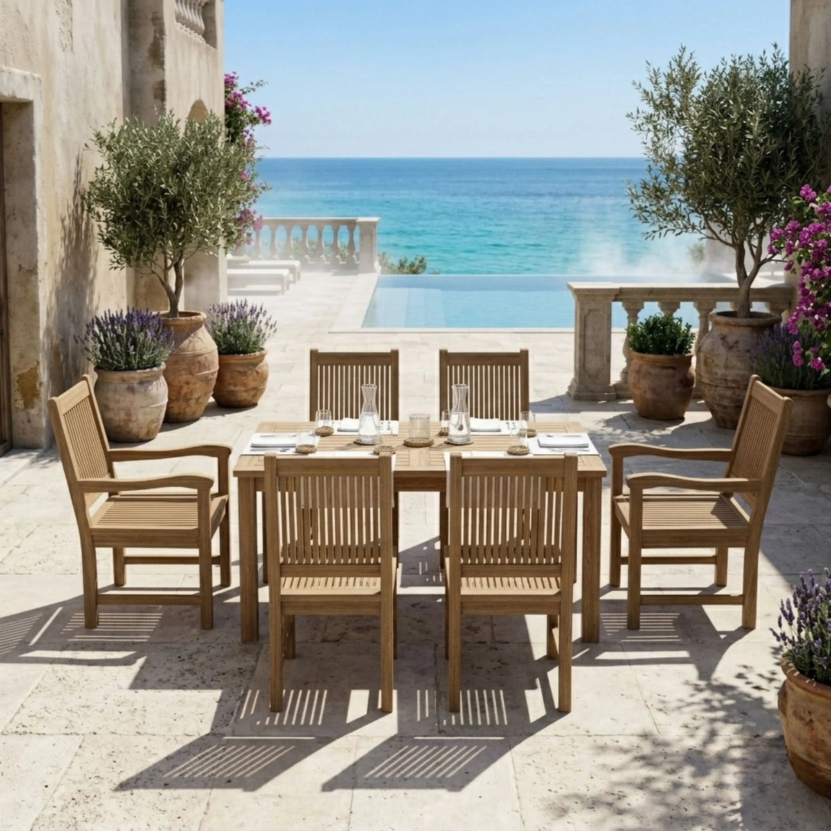 Anderson Teak Montage Chester 7-Piece Dining Set – view 2