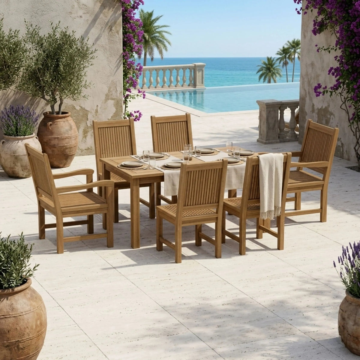Anderson Teak Montage Chester 7-Piece Dining Set – view 3