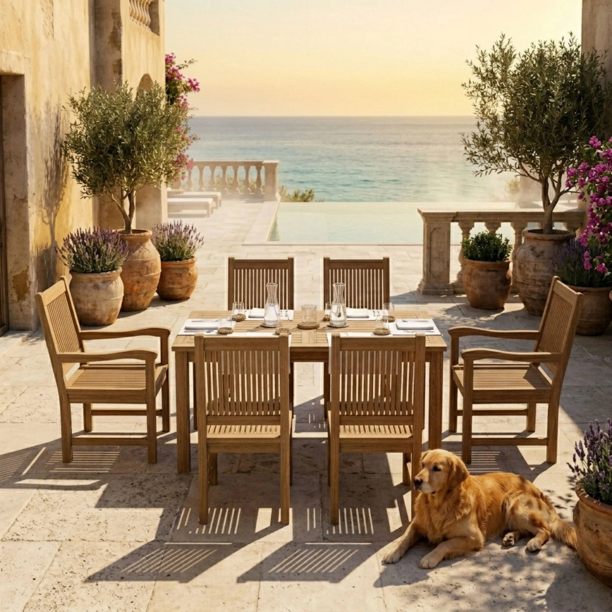 Anderson Teak Montage Chester 7-Piece Dining Set – view 4