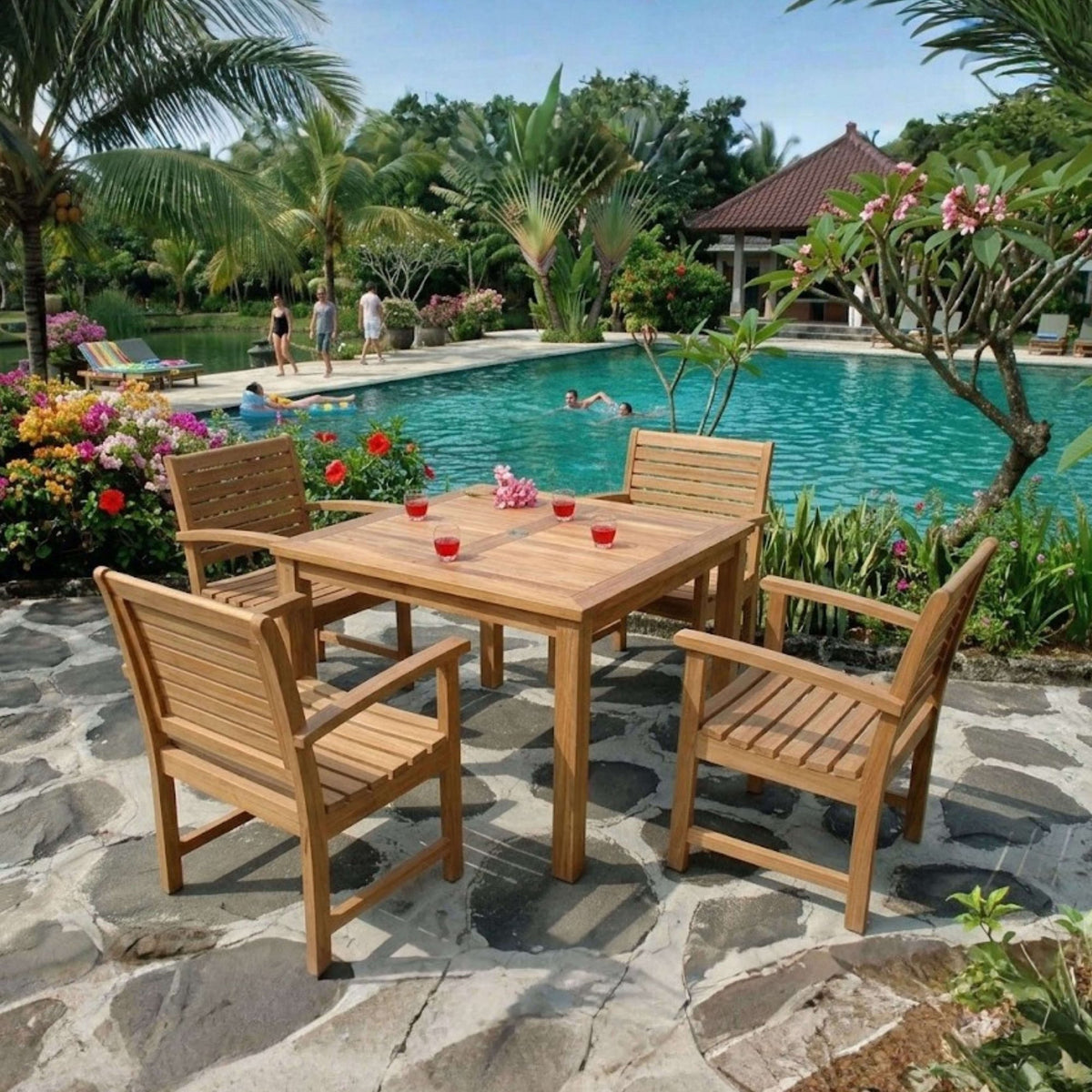 Anderson Teak Montage Victoria 5-Piece Dining Set – view 3