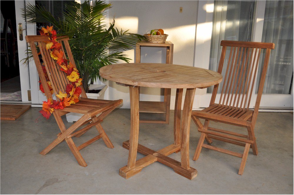 Anderson Teak Descanso Bristol 3-Piece Dining Set – view 3