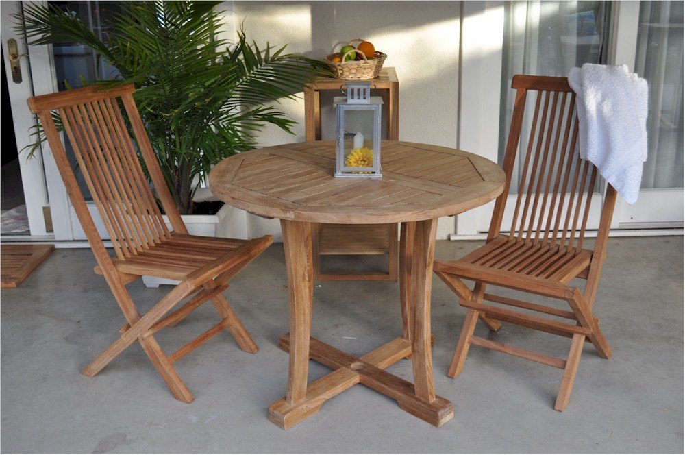 Anderson Teak Descanso Bristol 3-Piece Dining Set – view 4