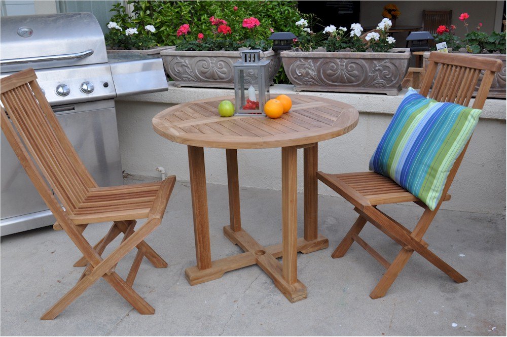Anderson Teak Montage Bristol 3-Piece Dining Set – view 2