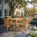 Anderson Teak Bahama Sahara 5-Piece Bistro Table Set