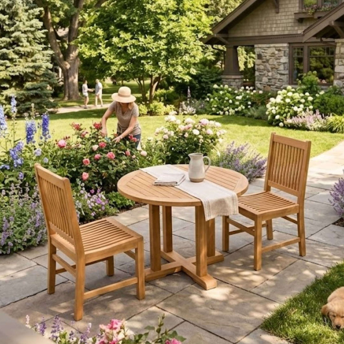 Anderson Teak Montage Saratoga 3-Piece Dining Set – view 3