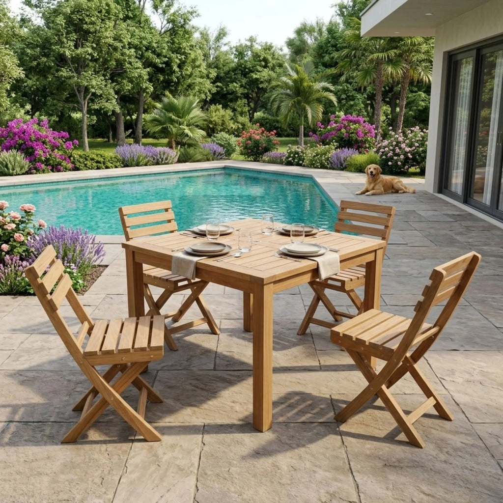 Anderson Teak Montage Alabama 5-Piece Dining Set – view 2