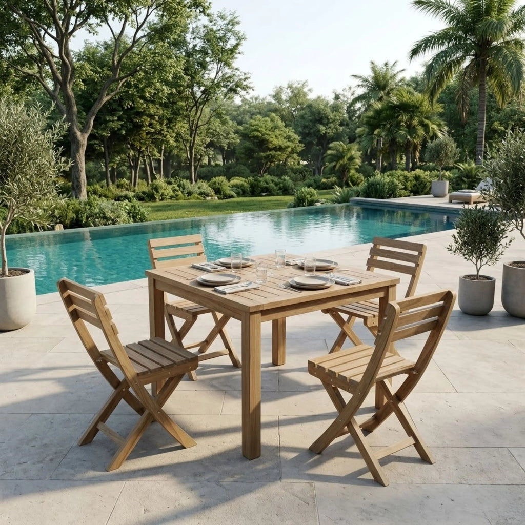 Anderson Teak Montage Alabama 5-Piece Dining Set – view 3
