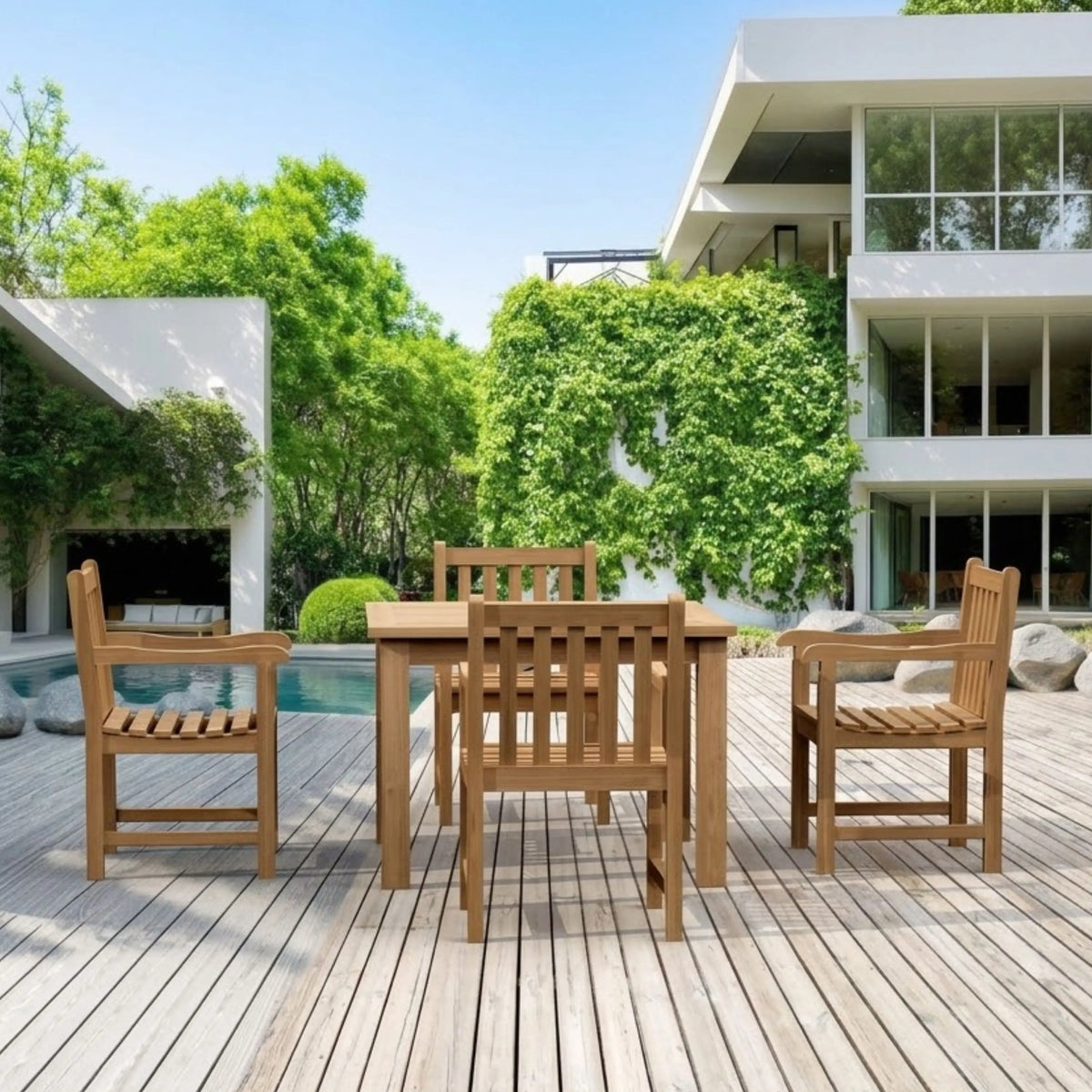 Anderson Teak Montage Braxton 5-Piece Dining Set B – view 5