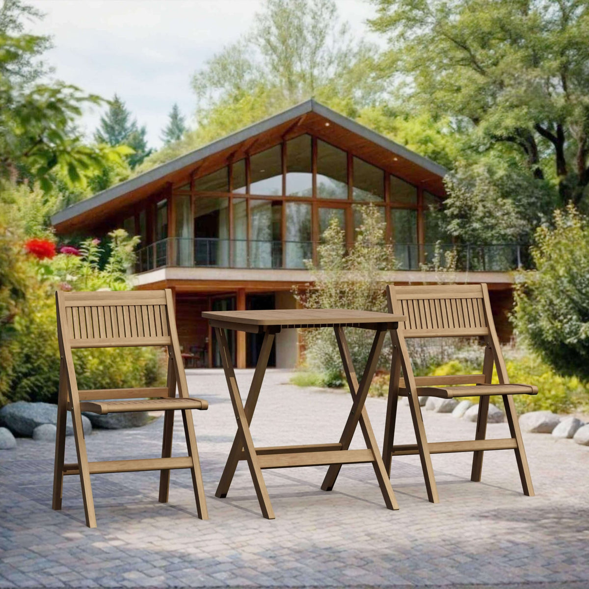 Anderson Teak Windsor 3-Piece Square Bistro Set – view 3