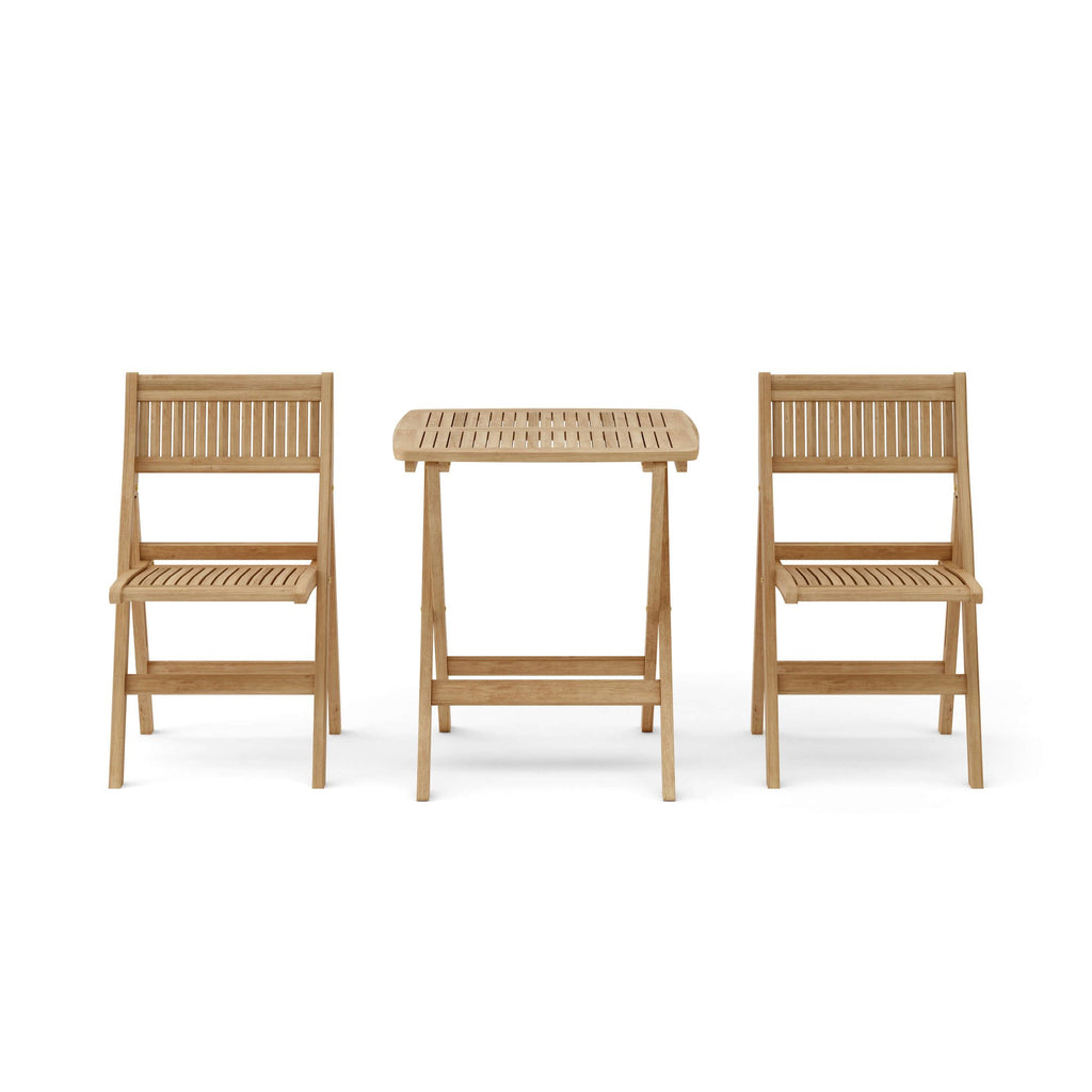 Anderson Teak Windsor 3-Piece Square Bistro Set – view 6