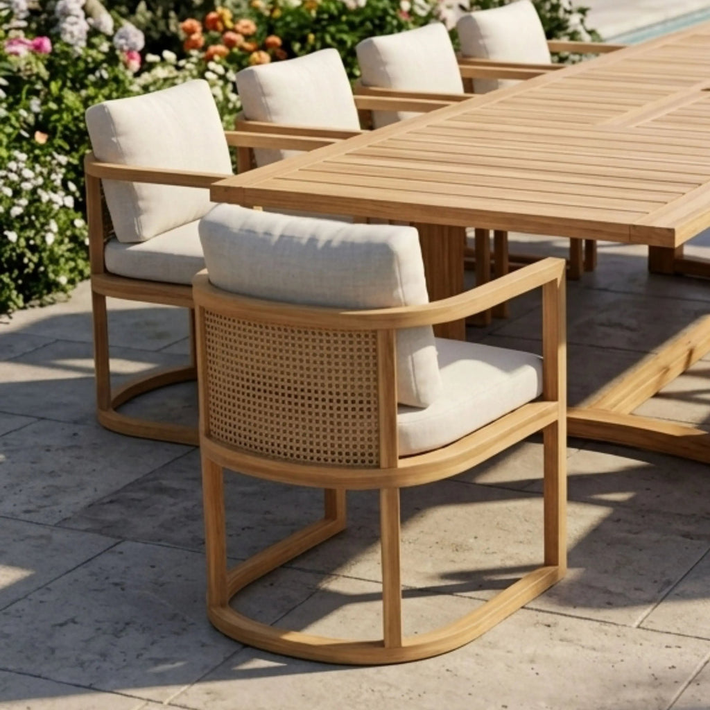 Anderson Teak Junus 11-Piece Extension Dining Table Set – view 5
