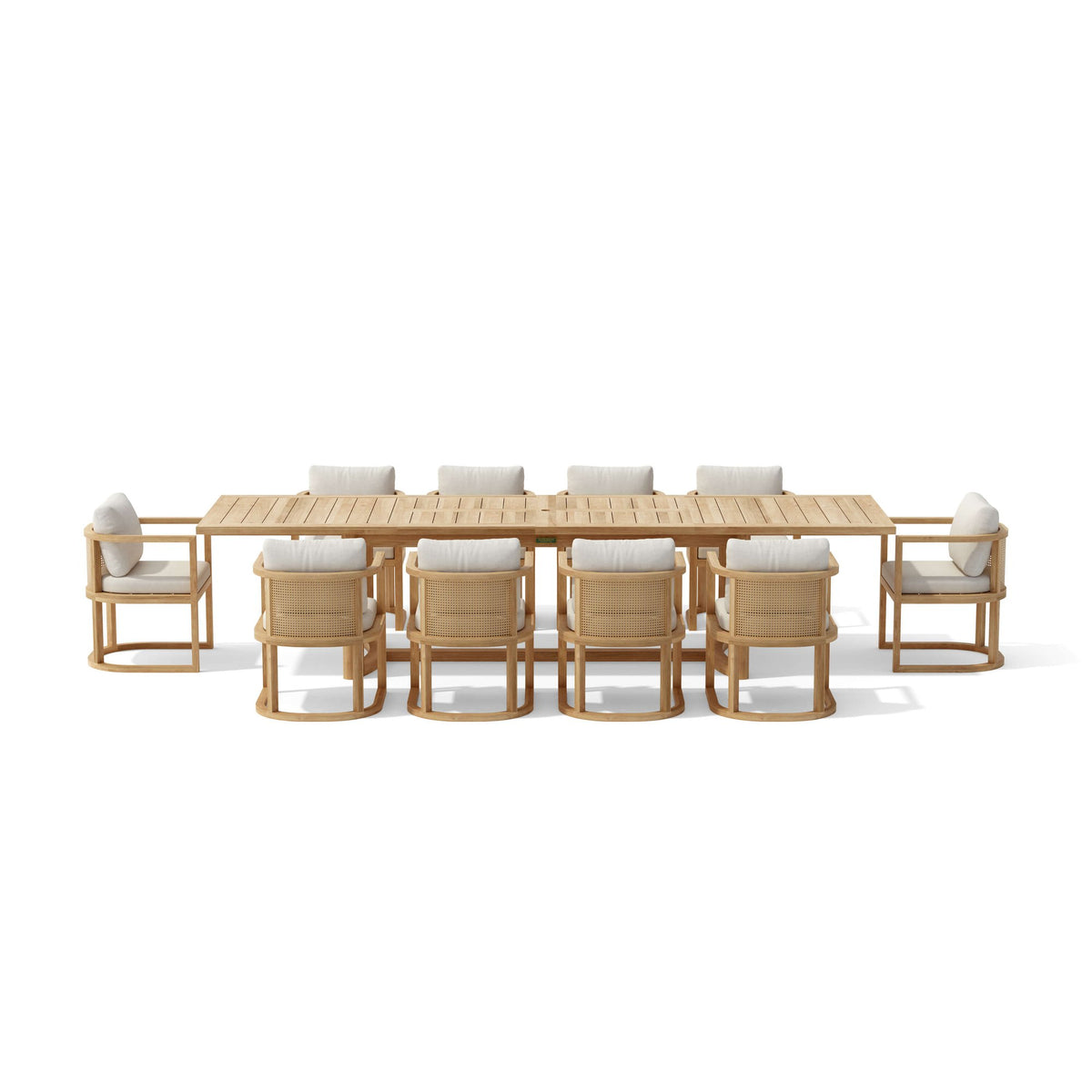 Anderson Teak Junus 11-Piece Extension Dining Table Set – view 7