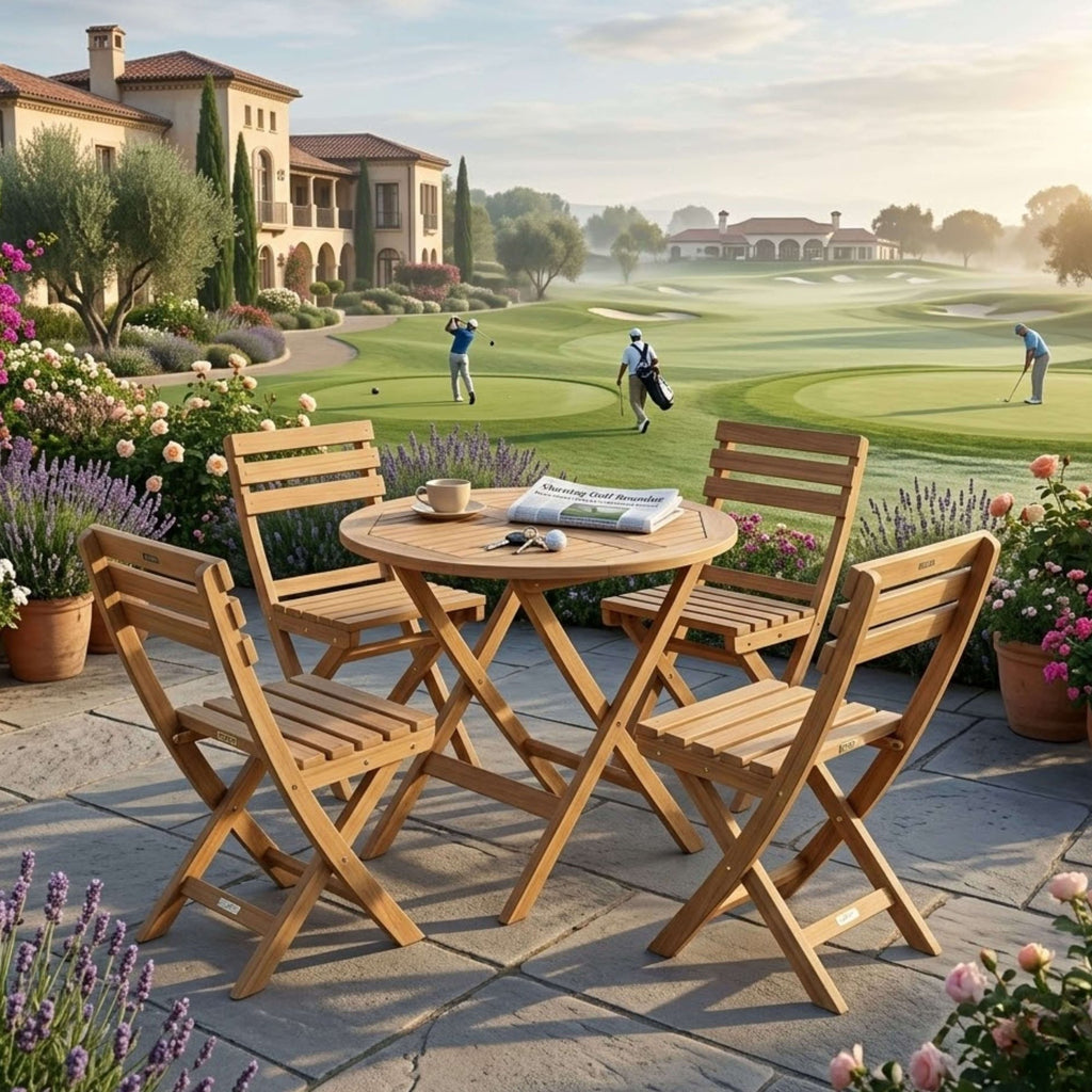 Anderson Teak Chester Alabama 5-Piece Bistro Set – view 2