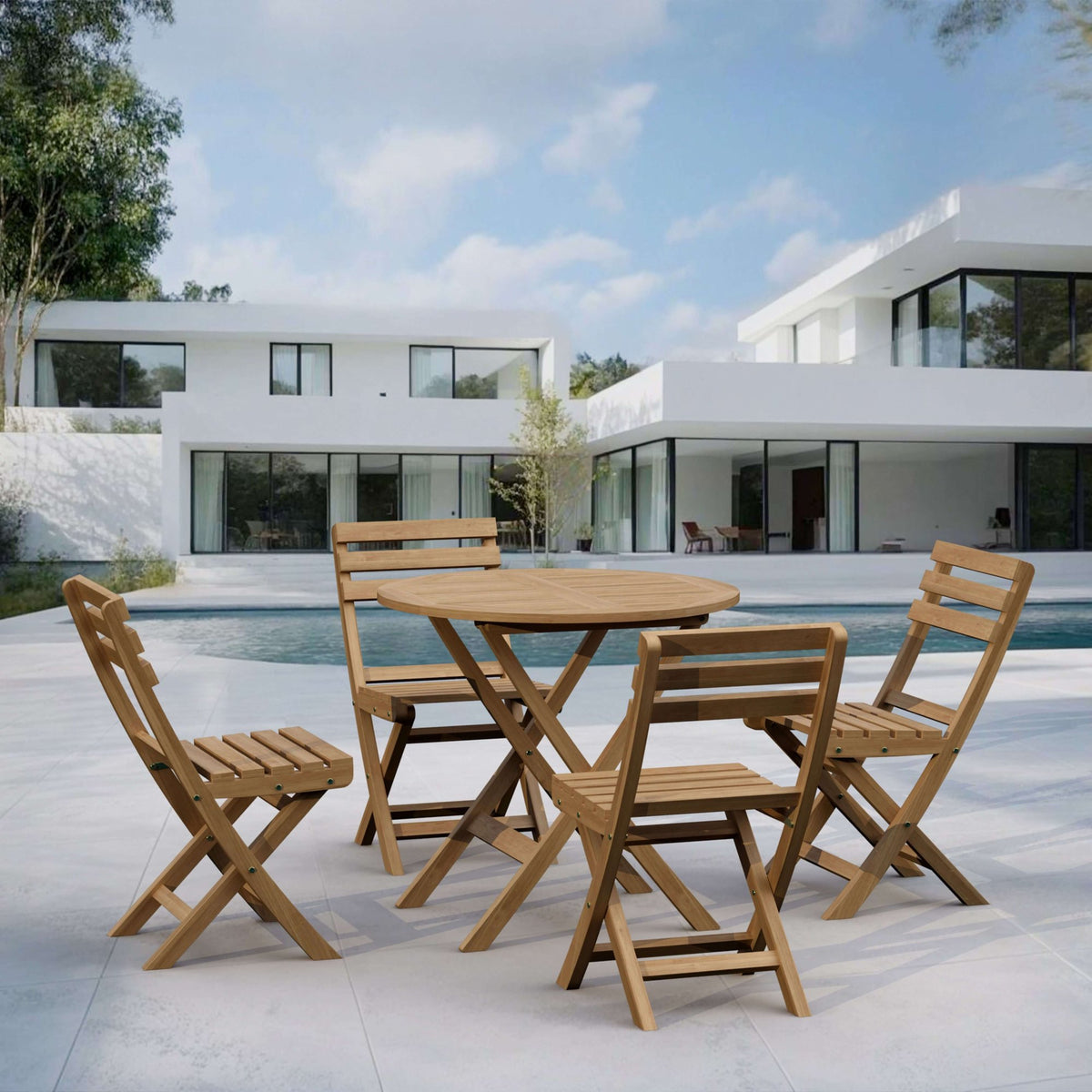Anderson Teak Chester Alabama 5-Piece Bistro Set – view 4