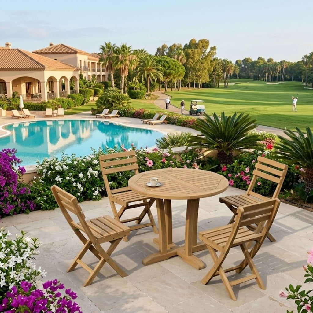 Anderson Teak Descanso Alabama 5-Piece Bistro Set – view 3