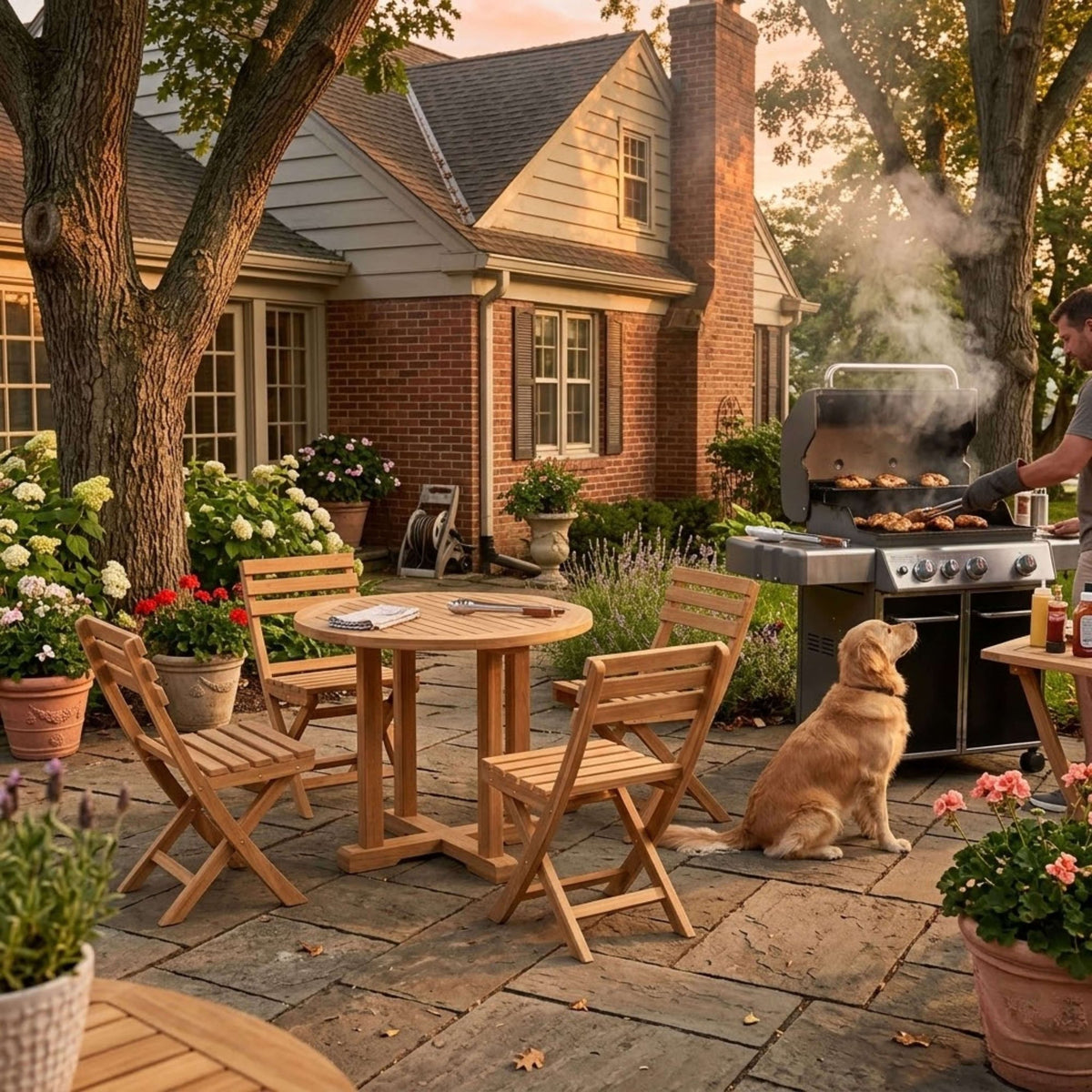 Anderson Teak Montage Alabama 5-Piece Bistro Set