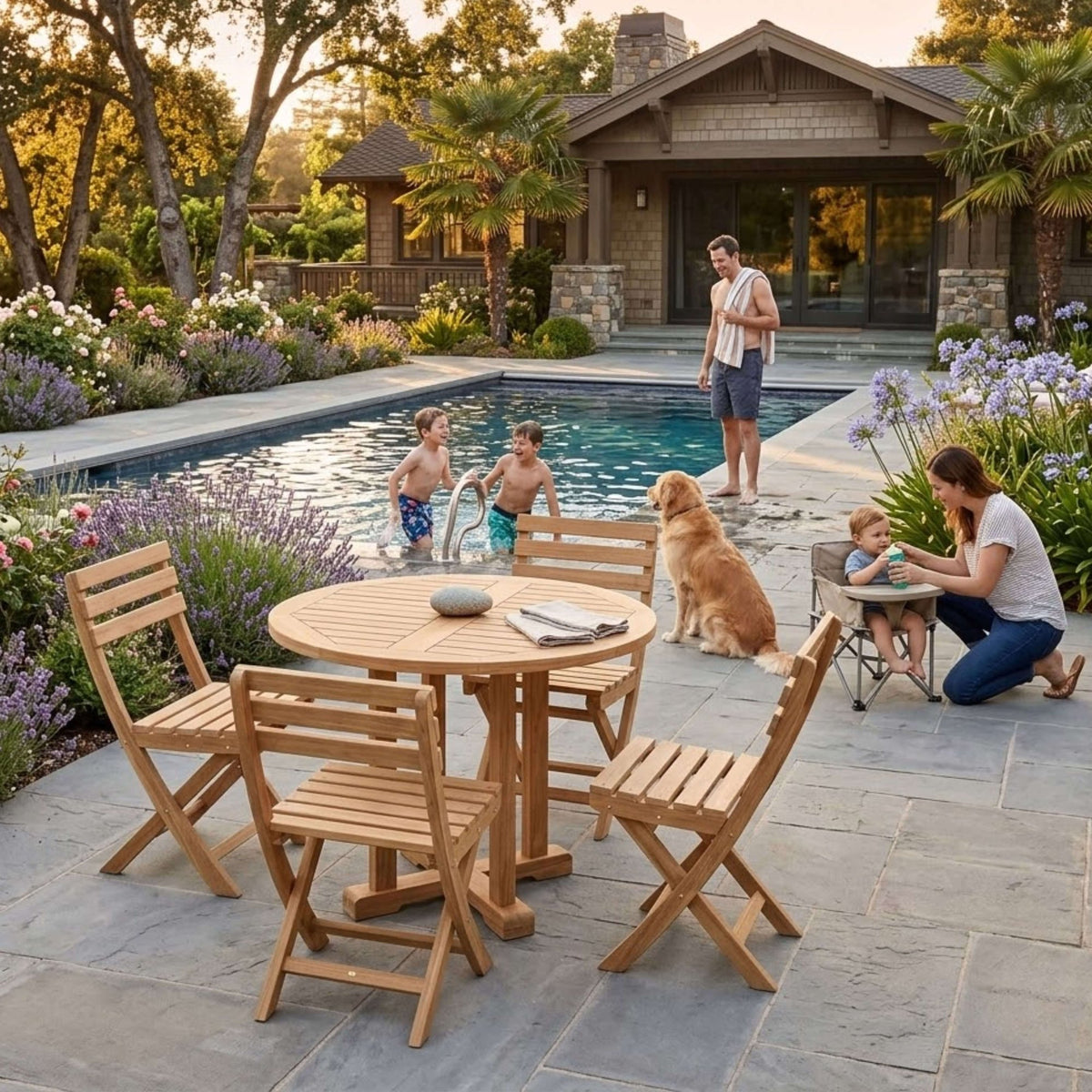 Anderson Teak Montage Alabama 5-Piece Bistro Set – view 3
