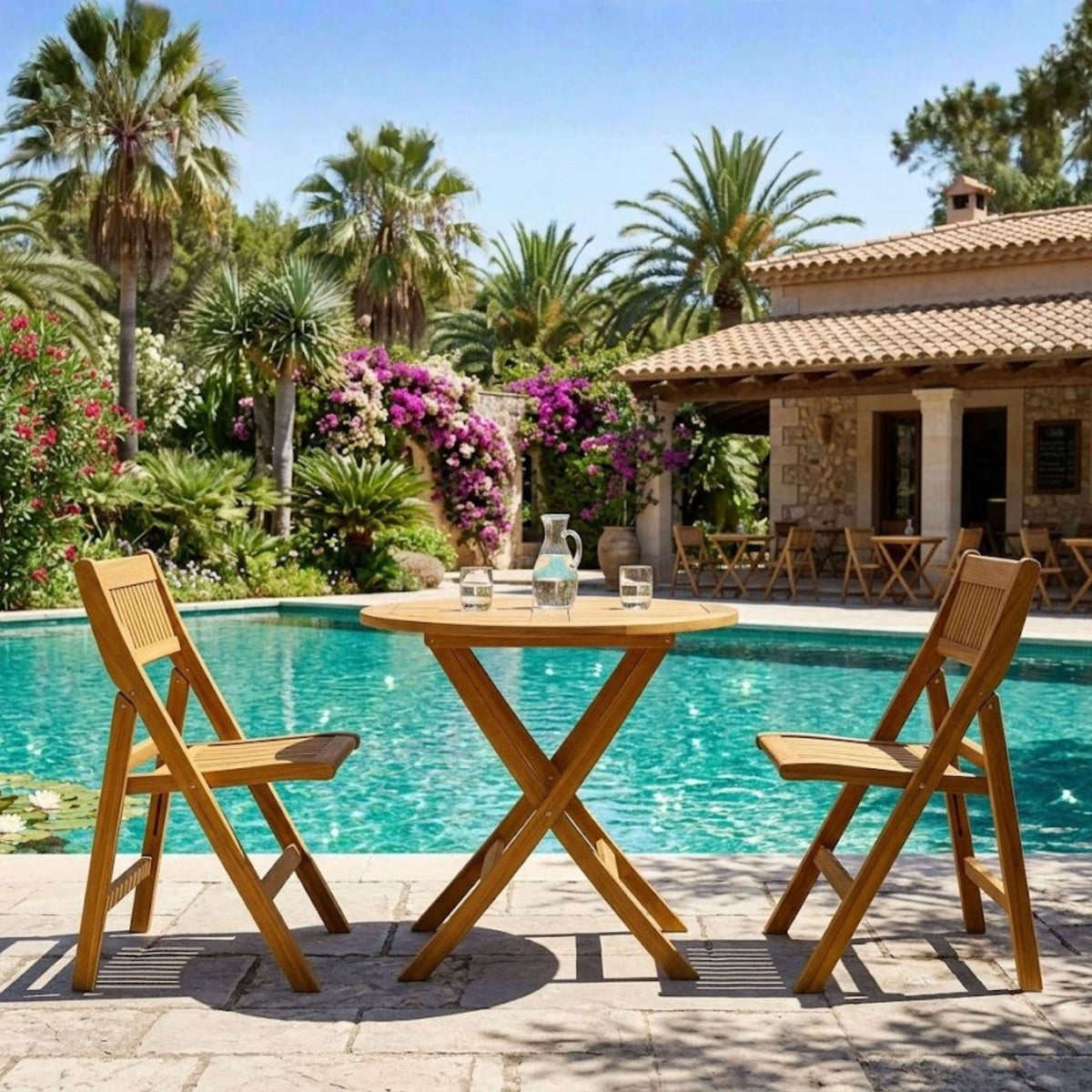 Anderson Teak Windsor 3-Piece Round Bistro Set – view 2