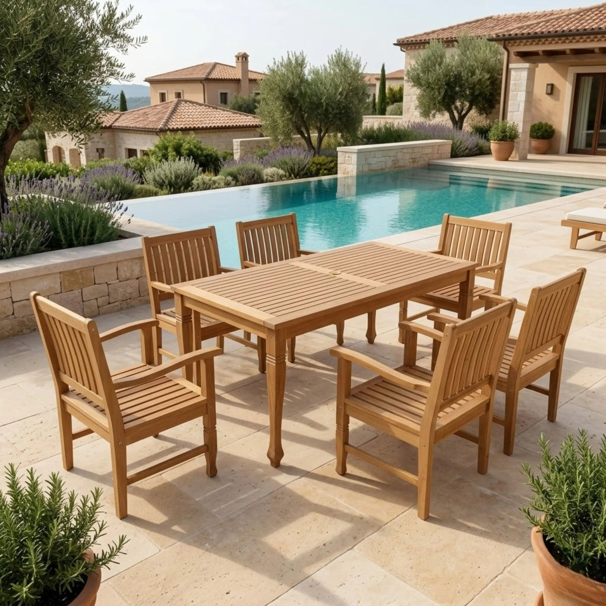 Anderson Teak Rockford 7-Piece Dining Set – view 4