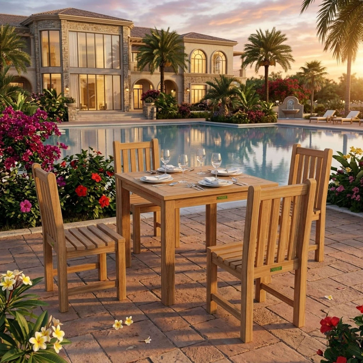 Anderson Teak Bahama Classic 5-Piece Dining Set – view 2